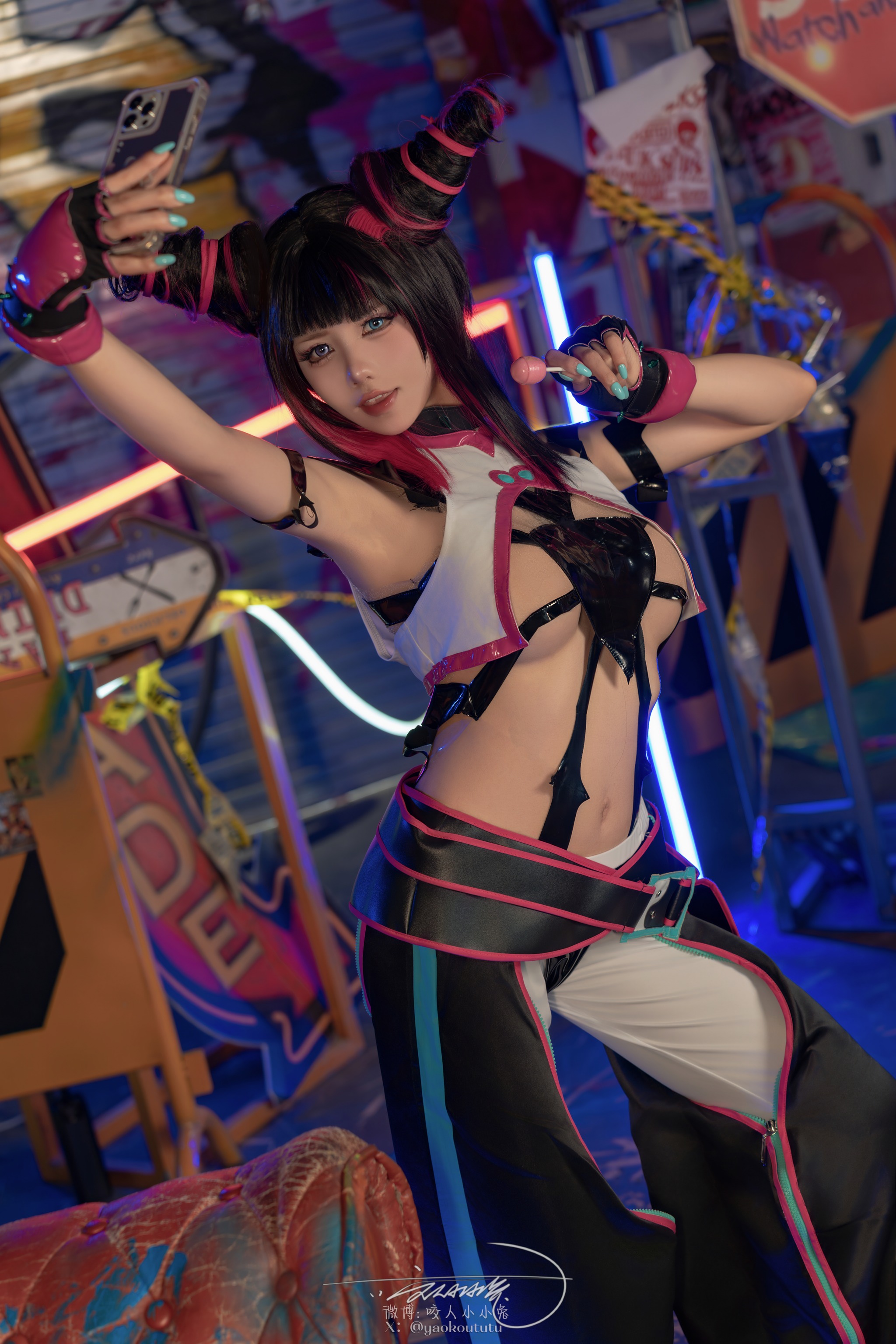 咬一口兔娘 - NO.148 (黏黏团子兔) 街霸 韩蛛俐 [80P1V]-XikXak
